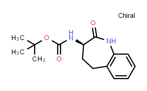 CAS No. 145485-03-6, Carbamic acid, N-[(3R)-2,3,4,5-tetrahydro-2-oxo-1H-1-benzazepin-3-yl]-, 1,1-dimethylethyl ester