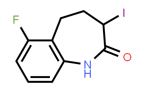CAS No. 145485-59-2, 2H-1-Benzazepin-2-one, 6-fluoro-1,3,4,5-tetrahydro-3-iodo-