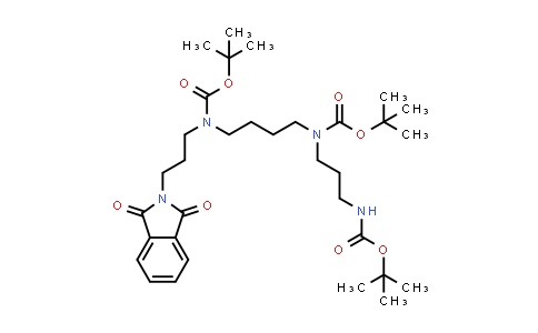 CAS No. 1455348-08-9, 13-Oxa-2,6,11-triazapentadecanoic acid, 11-[3-(1,3-dihydro-1,3-dioxo-2H-isoindol-2-yl)propyl]-6-[(1,1-dimethylethoxy)carbonyl]-14,14-dimethyl-12-oxo-, 1,1-dimethylethyl ester