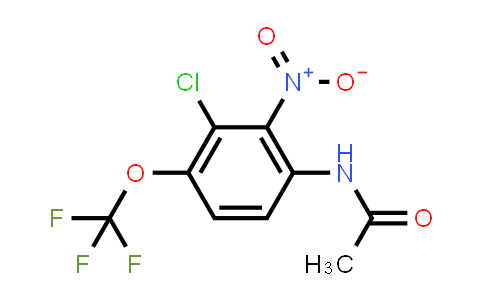 CAS No. 1455432-15-1, N-[3-chloro-2-nitro-4-(trifluoromethoxy)phenyl]acetamide
