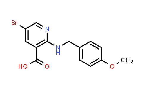 CAS No. 1456000-34-2, 5-Bromo-2-((4-methoxybenzyl)amino)nicotinic acid