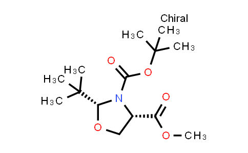 CAS No. 145625-08-7, (2R,4S)-3-tert-Butyl 4-methyl 2-tert-butyloxazolidine-3,4-dicarboxylate