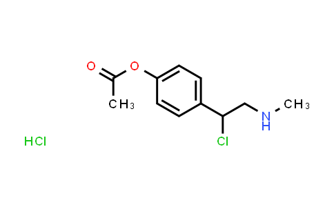 CAS No. 14593-25-0, 4-(1-Chloro-2-(methylamino)ethyl)phenyl acetate hydrochloride