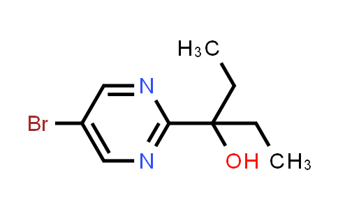 CAS No. 1459772-39-4, 3-(5-Bromopyrimidin-2-yl)pentan-3-ol