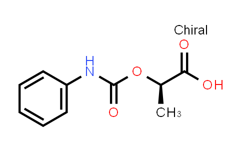 CAS No. 145987-00-4, (R)-2-((Phenylcarbamoyl)oxy)propanoic acid