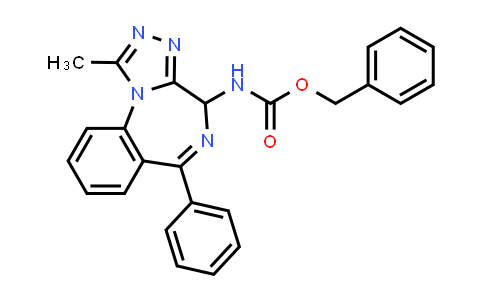 MC524730 | 146135-18-4 | Carbamic acid, (1-methyl-6-phenyl-4H-[1,2,4]triazolo[4,3-a][1,4]benzodiazepin-4-yl)-, phenylmethyl ester (9CI)
