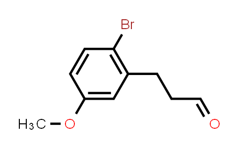 CAS No. 146175-93-1, Benzenepropanal, 2-bromo-5-methoxy-