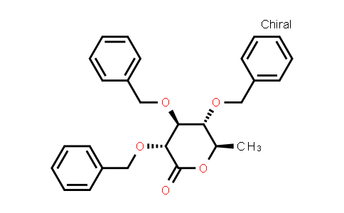 CAS No. 1461750-25-3, (3R,4S,5R,6R)-3,4,5-Tris(benzyloxy)-tetrahydro-6-methylpyran-2-one