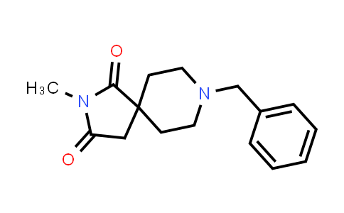 CAS No. 1463-50-9, 2,8-Diazaspiro[4.5]decane-1,3-dione, 2-methyl-8-(phenylmethyl)-