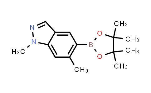 CAS No. 1463055-05-1, 1,6-Dimethyl-5-(4,4,5,5-tetramethyl-1,3,2-dioxaborolan-2-yl)-1H-indazole