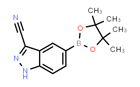 CAS No. 1463055-84-6, 5-(4,4,5,5-Tetramethyl-1,3,2-dioxaborolan-2-yl)-1H-indazole-3-carbonitrile