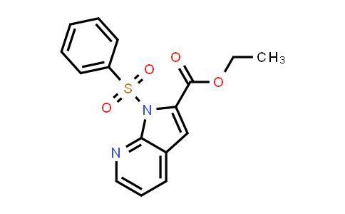 CAS No. 146603-30-7, 1H-Pyrrolo[2,3-b]pyridine-2-carboxylic acid, 1-(phenylsulfonyl)-, ethyl ester