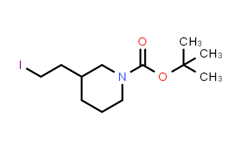 CAS No. 146667-86-9, tert-Butyl 3-(2-iodoethyl)piperidine-1-carboxylate