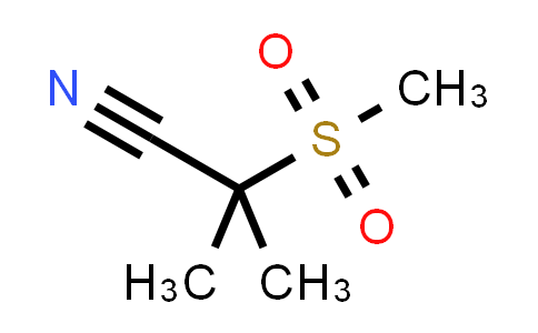 CAS No. 14668-29-2, 2-Methyl-2-(methylsulfonyl)propanenitrile