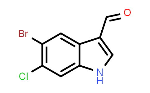 CAS No. 1467059-87-5, 5-Bromo-6-chloro-1H-indole-3-carbaldehyde