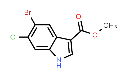 CAS No. 1467059-91-1, Methyl 5-bromo-6-chloro-1H-indole-3-carboxylate