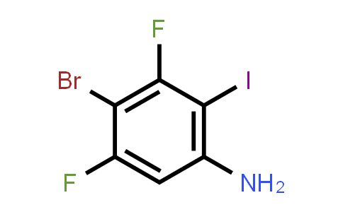 CAS No. 1467060-36-1, 4-Bromo-3,5-difluoro-2-iodoaniline