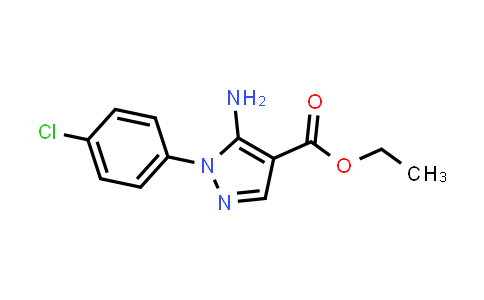 CAS No. 14678-87-6, ethyl 5-amino-1-(4-chlorophenyl)pyrazole-4-carboxylate