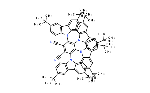 CAS No. 1469705-93-8, 3,4,5,6-tetrakis(3,6-di-t-Butylcarbazol-9-yl)- 1,2-dicyanobenzene