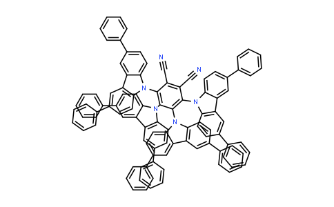 CAS No. 1469707-47-8, 3,4,5,6-tetrakis(3,6-diphenylcarbazol-9-yl)- 1,2-dicyanobenzene