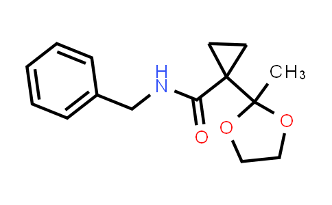 CAS No. 147011-40-3, N-Benzyl-1-(2-methyl-1,3-dioxolan-2-yl)cyclopropane-1-carboxamide