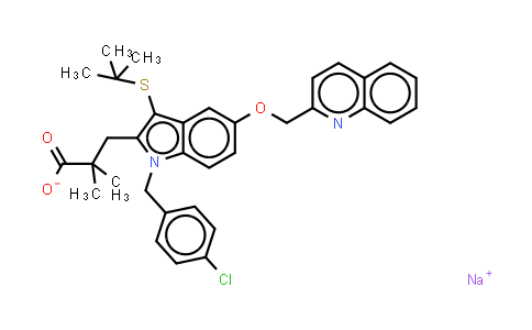 CAS No. 147030-01-1, Quiflapon (sodium)