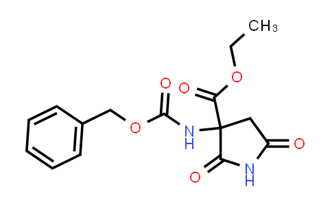 CAS No. 147194-10-3, Ethyl 3-(((benzyloxy)carbonyl)amino)-2,5-dioxopyrrolidine-3-carboxylate