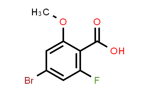 CAS No. 1472104-49-6, 4-Bromo-2-fluoro-6-methoxybenzoic acid