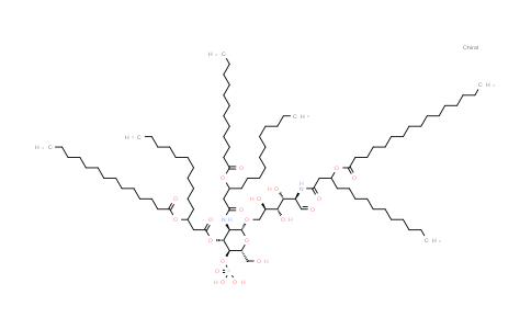 CAS No. 147219-31-6, D-Glucose, 2-deoxy-6-O-[2-deoxy-2-[[1-oxo-3-[(1-oxododecyl)oxy]tetradecyl]amino]-3-O-[1-oxo-3-[(1-oxotetradecyl)oxy]tetradecyl]-4-O-phosphono-β-D-glucopyranosyl]-2-[[1-oxo-3-[(1-oxohexadecyl)oxy]tetradecyl]amino]-
