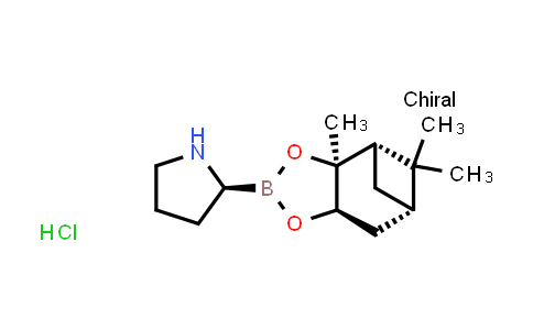 CAS No. 147255-70-7, (S)-2-((3aS,4S,6S,7aR)-3a,5,5-Trimethylhexahydro-4,6-methanobenzo[d][1,3,2]dioxaborol-2-yl)pyrrolidine hydrochloride