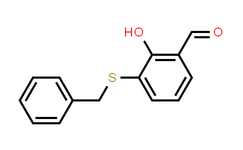 CAS No. 147317-38-2, 3-(Benzylthio)-2-hydroxybenzaldehyde