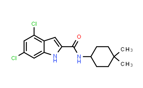 CAS No. 1473450-60-0, 4,6-Dichloro-N-(4,4-dimethylcyclohexyl)-1H-indole-2-carboxamide