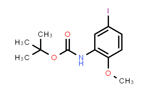 CAS No. 1474060-74-6, tert-Butyl (5-iodo-2-methoxyphenyl)carbamate