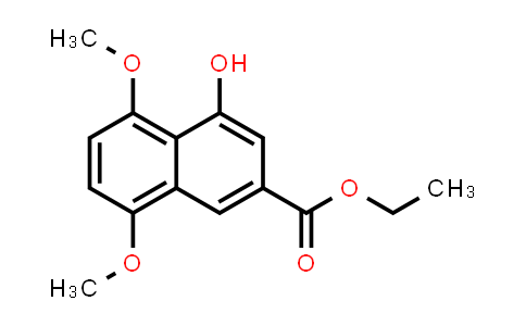 CAS No. 147589-45-5, 2-Naphthalenecarboxylic acid, 4-hydroxy-5,8-dimethoxy-, ethyl ester