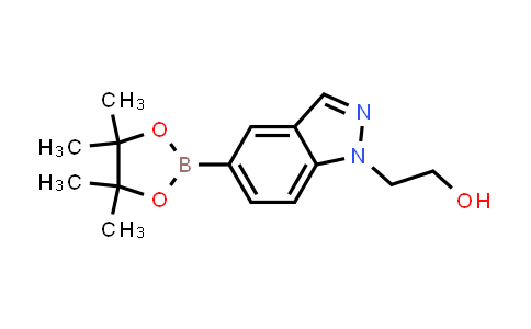 CAS No. 1476076-04-6, 2-[5-(4,4,5,5-Tetramethyl-1,3,2-dioxaborolan-2-yl)-1H-indazol-1-yl]ethan-1-ol
