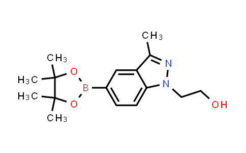 CAS No. 1476076-06-8, 2-[3-Methyl-5-(4,4,5,5-tetramethyl-1,3,2-dioxaborolan-2-yl)-1H-indazol-1-yl]ethan-1-ol