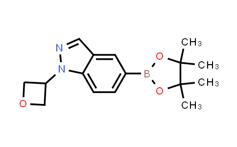 CAS No. 1476076-08-0, 1-(Oxetan-3-yl)-5-(4,4,5,5-tetramethyl-1,3,2-dioxaborolan-2-yl)-1H-indazole