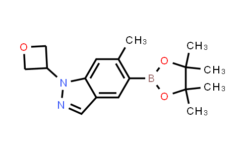CAS No. 1476076-11-5, 6-Methyl-1-(oxetan-3-yl)-5-(4,4,5,5-tetramethyl-1,3,2-dioxaborolan-2-yl)-1H-indazole