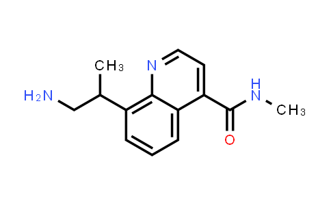 CAS No. 1476076-36-4, 8-(1-Aminopropan-2-yl)-N-methylquinoline-4-carboxamide