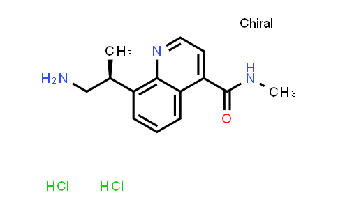 CAS No. 1476076-41-1, (S)-8-(1-Aminopropan-2-yl)-N-methylquinoline-4-carboxamide (dihydrochloride)