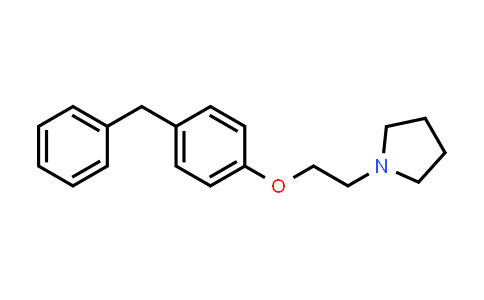 CAS No. 147664-41-3, Pyrrolidine, 1-[2-[4-(phenylmethyl)phenoxy]ethyl]-