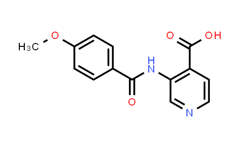 CAS No. 1478831-20-7, 3-(4-Methoxybenzamido)isonicotinic acid