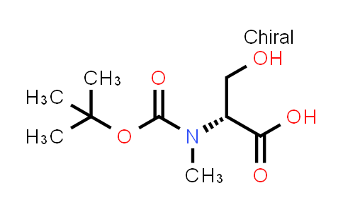 CAS No. 1481684-50-7, N-(tert-Butoxycarbonyl)-N-methyl-D-serine