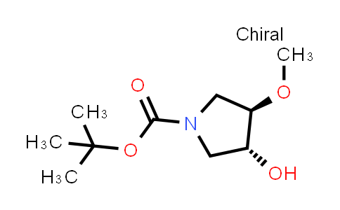 CAS No. 148214-86-2, rel-(3R,4R)-3-Hydroxy-4-methoxypyrrolidine-1-carboxylic acid tert-butyl ester