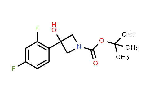 CAS No. 1482460-15-0, tert-Butyl 3-(2,4-difluorophenyl)-3-hydroxyazetidine-1-carboxylate