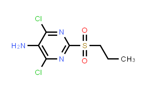 CAS No. 1482484-62-7, 4,6-Dichloro-2-(propylsulfonyl)pyrimidin-5-amine