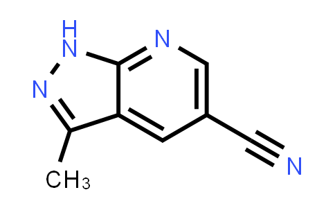 CAS No. 1483428-81-4, 3-Methyl-1H-pyrazolo[3,4-b]pyridine-5-carbonitrile