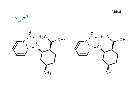 CAS No. 148347-90-4, (+)-Bis[1-{(1'R,2'R,5'R)-2'-i-propyl-5'-methylcyclohexyl}indenyl]zirconium(IV)dichloride