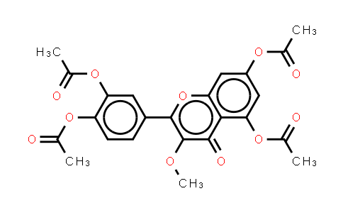 CAS No. 1486-69-7, Quercetin 3-O-methyl ether peracetate