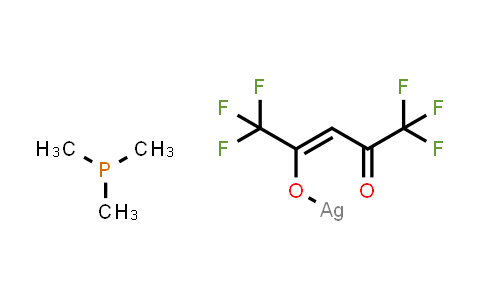 CAS No. 148630-66-4, Trimethylphosphine(hexafluoroacetylacetonato)silver(I)